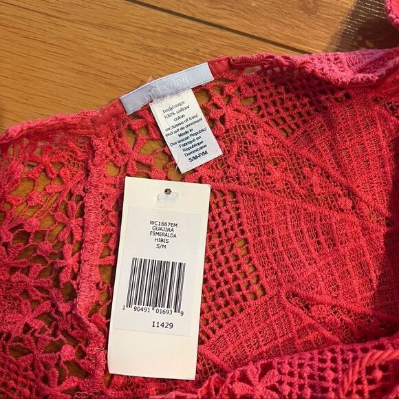 Eberjey Guajira Esmeralda Crochet Cold Shoulder Cover Up - Picture 6 of 7